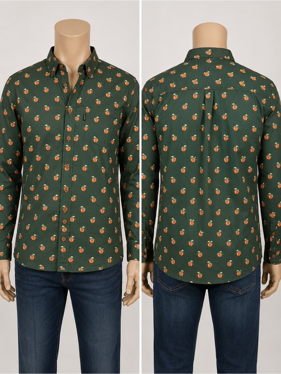 Duluth Trading Co Other - Duluth Trading Untucked Cocktail Print Button Up Shirt 2XL Green